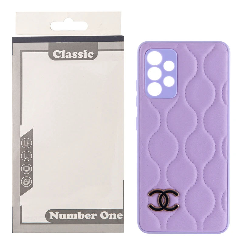 کاور کلاسیک مدل C/H/A/N/E/L طرح پافر بالشتی کد KHO.665 مناسب برای گوشی موبایل سامسونگ Galaxy A32 4G