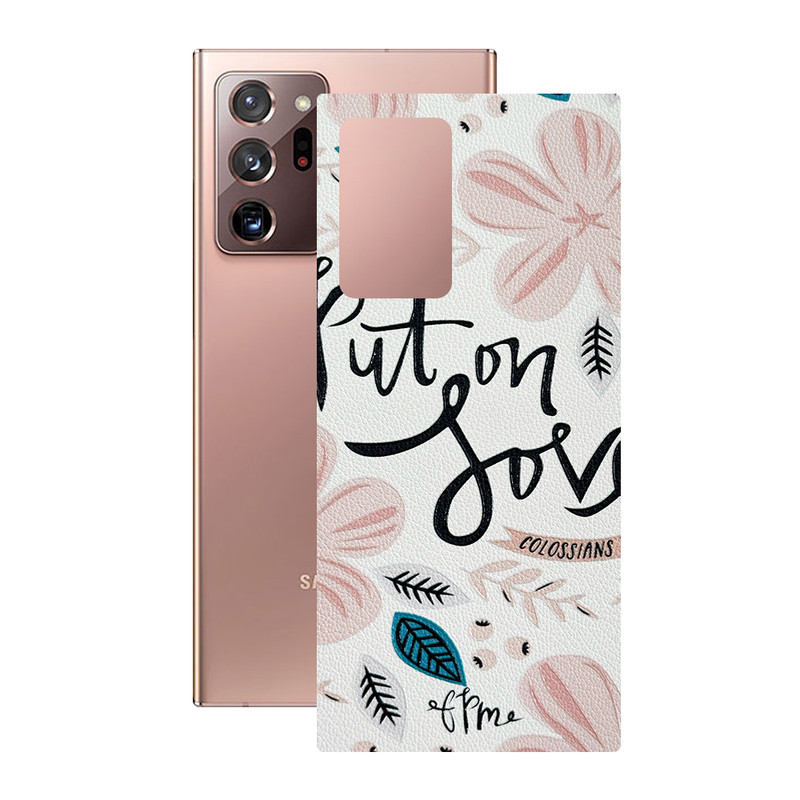 برچسب پوششی ریمکس مدل Leth طرح put on love مناسب برای گوشی موبایل سامسونگ Galaxy Note 20 Ultra
