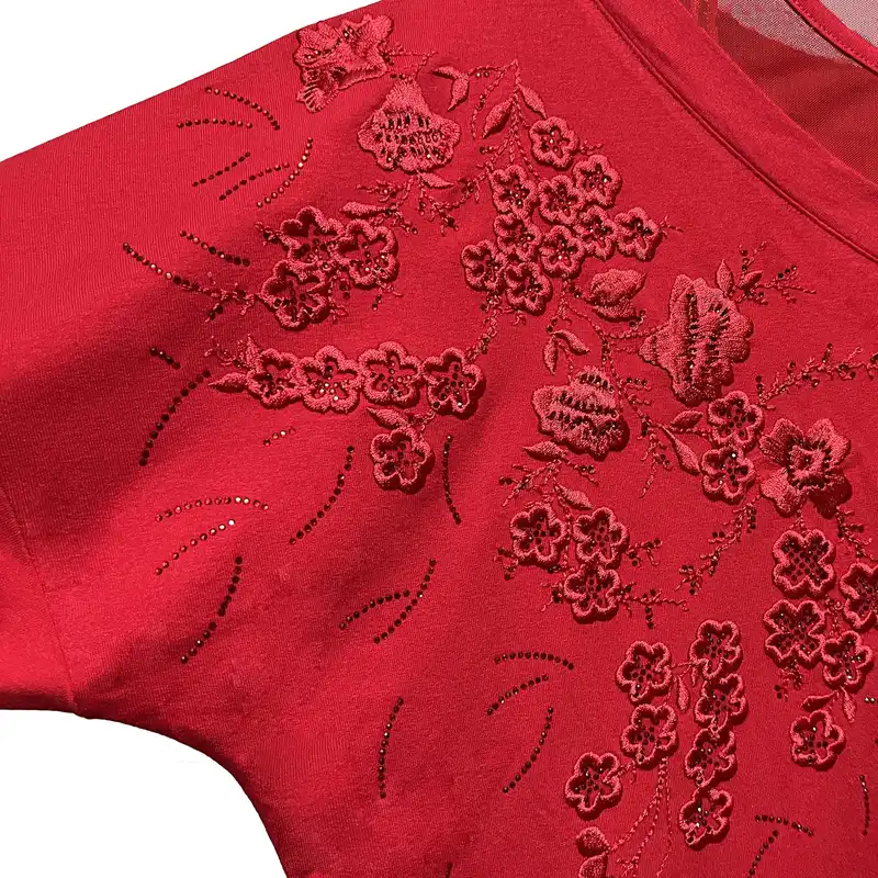 بلوز آستین بلند زنانه کازه مدل ترک گلدار