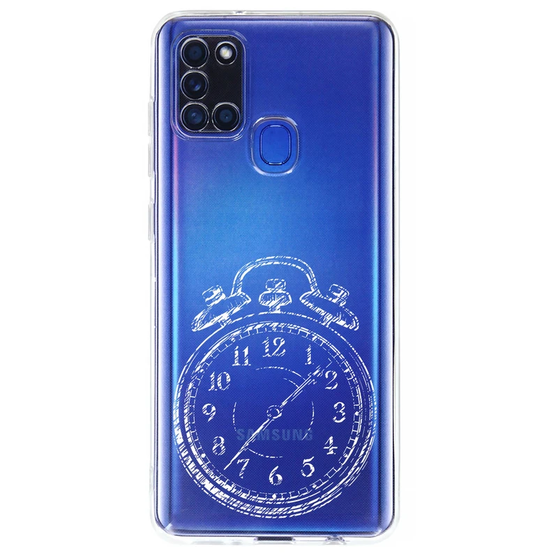 کاور مگافون طرح ساعت مدل C64-W مناسب برای گوشی موبایل سامسونگ Galaxy A21 S
