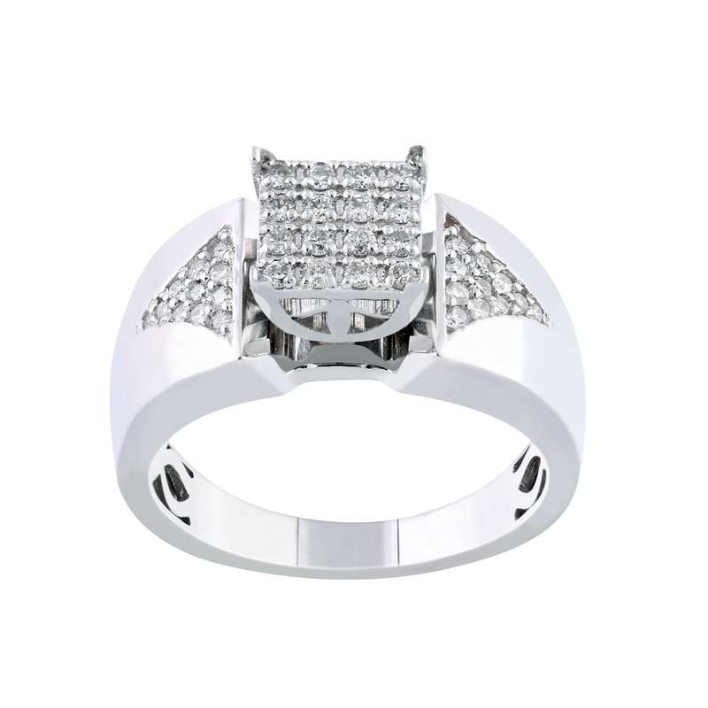 انگشتر طلا 18 عیار زنانه جواهری سروری مدل 10529