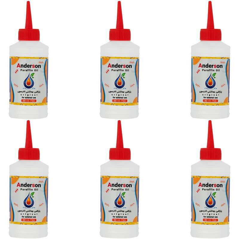 پارافین مایع اندرسون مدل B100 حجم 80 میلی لیتر بسته 6 عددی