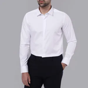 پیراهن آستین بلند یقه برگردان مردانه دیجی استایل اسنشیال مدل 08