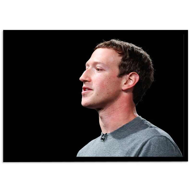 تابلو نوری بکلیت مدل طرح مارک زاکربرگ Mark Zuckerberg مدل لایت باکس B-s1942