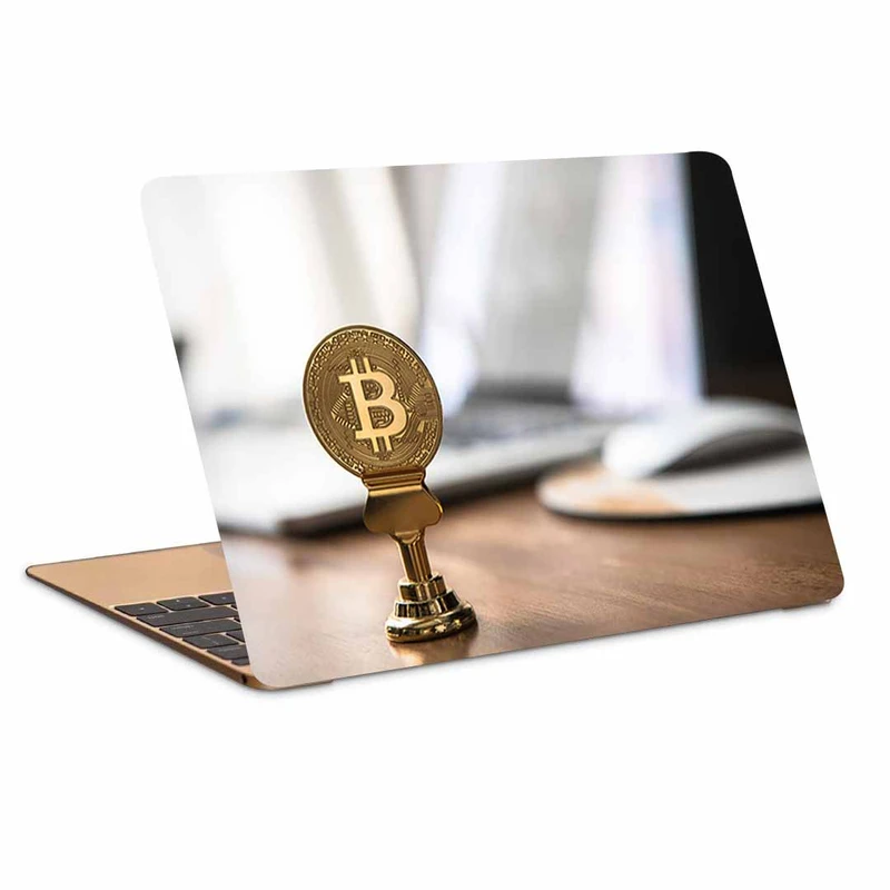 استیکر لپ تاپ طرح bitcoinکد p-1132مناسب برای لپ تاپ 15.6 اینچ