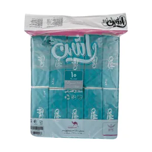 دستمال کاغذی 100 برگ راشین مدل Blue بسته 10 عددی