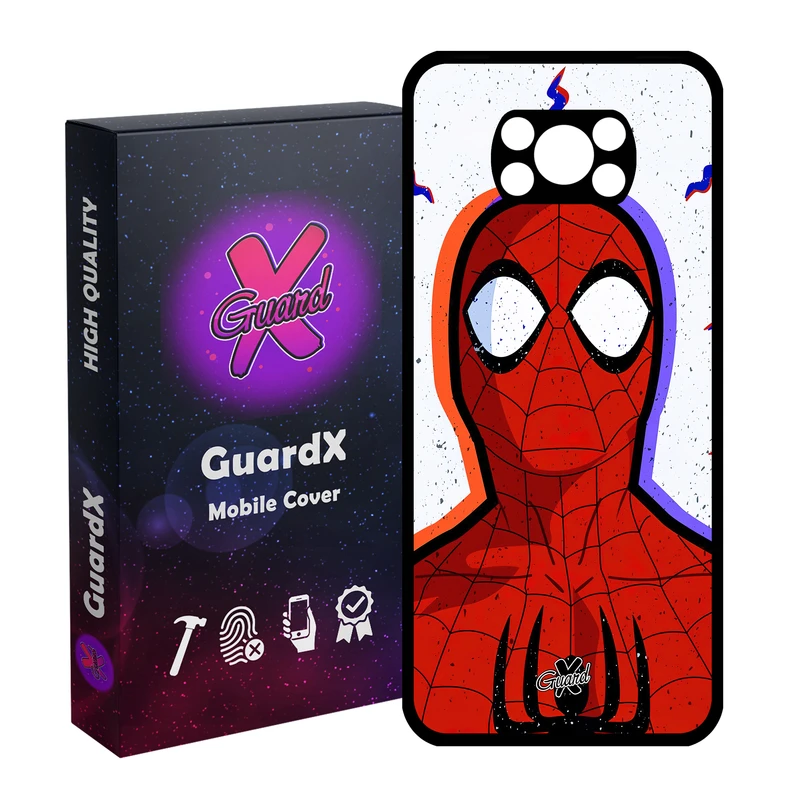 کاور گارد ایکس طرح Spider Man مدل Glass10495 مناسب برای گوشی موبایل شیائومی Poco X3 NFC/Poco X3/Poco X3 Pro