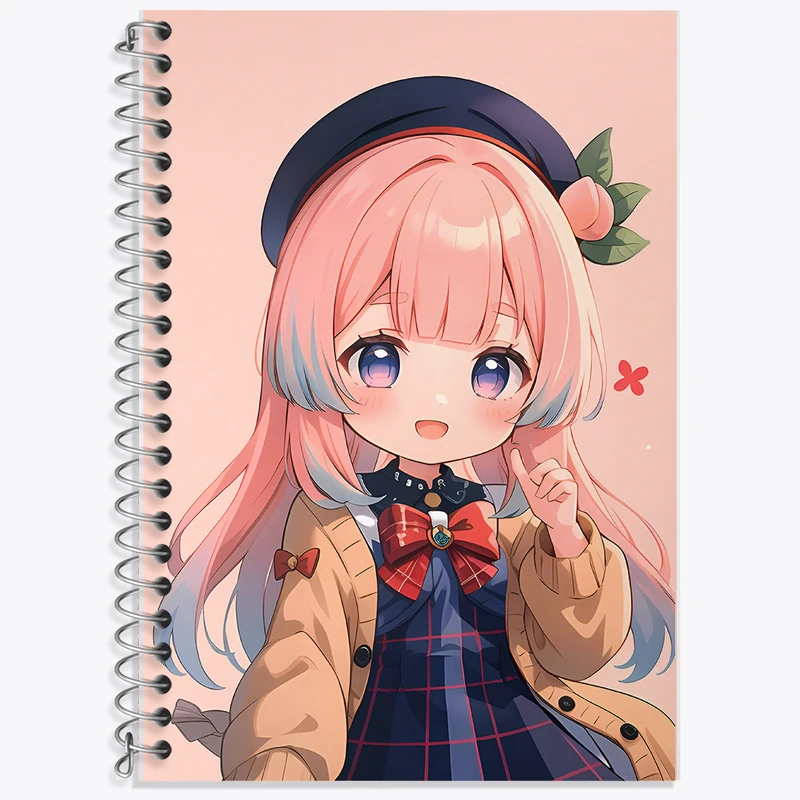 دفتر زبان 50 برگ خندالو مدل سه خط طرح آنیا انیمه اسپای ایکس کد F5412