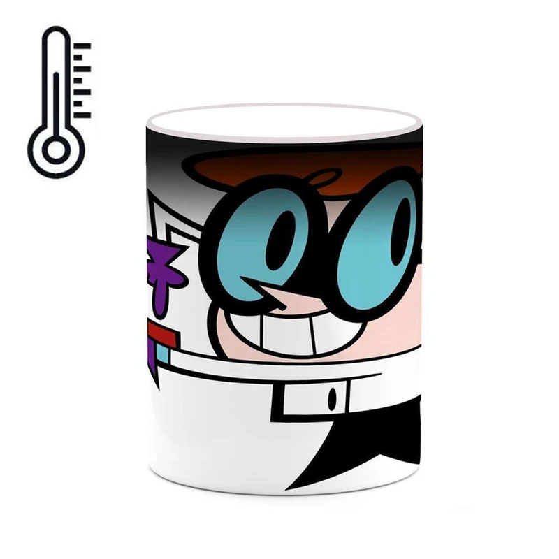 ماگ حرارتی کاکتی مدل کارتون Dexter's Laboratory کد mgh22457