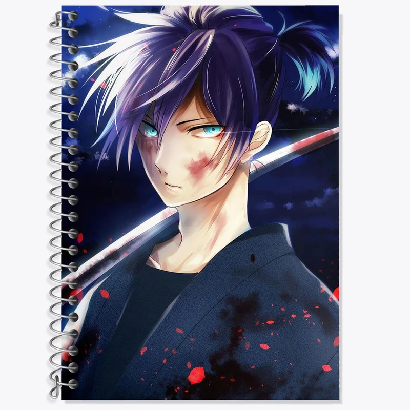 دفتر زبان 50 برگ خندالو مدل دو خط طرح یاتوگامی انیمه نوراگامی کد 12709