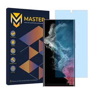 Master Resistant model Matte anti-blue ray screen protector suitable for Samsung Galaxy S22 Ultra 5G mobile phone