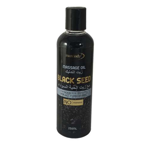 روغن ماساژ مکس لیدی مدل black seed حجم 250 میلی لیتر 