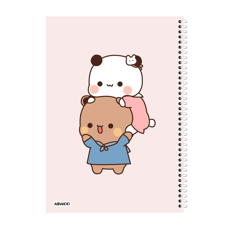 دفتر مشق 50 برگ آلبالو طرح فانتزی کد 2271