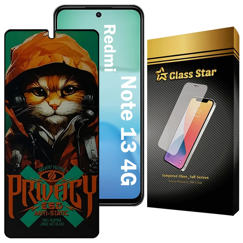 محافظ صفحه نمایش گلس استار مدل CATPRVS مناسب برای گوشی موبایل شیائومی Redmi Note 13 4G