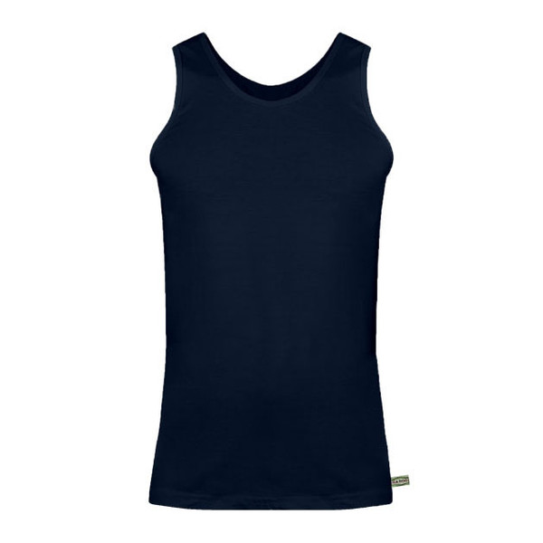 زیرپوش رکابی مردانه سابد مدل نخی رنگ سرمه ای