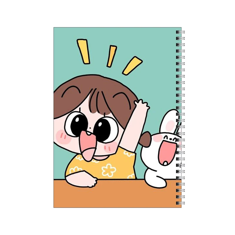 دفتر مشق 80 برگ بامبیلیپ طرح خرگوش و دختر در مدرسه کد 3908315