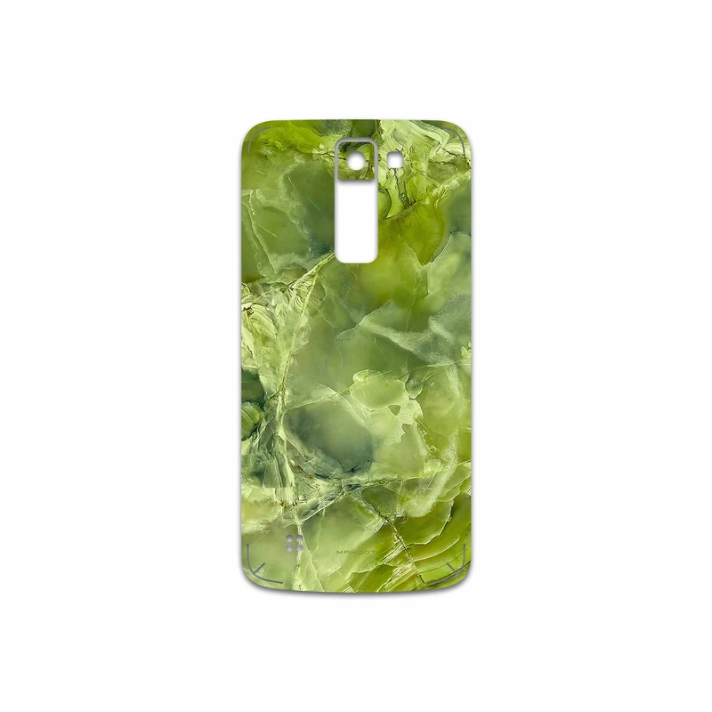 برچسب پوششی ماهوت مدل Green Crystal Marble مناسب برای گوشی موبایل ال جی K8