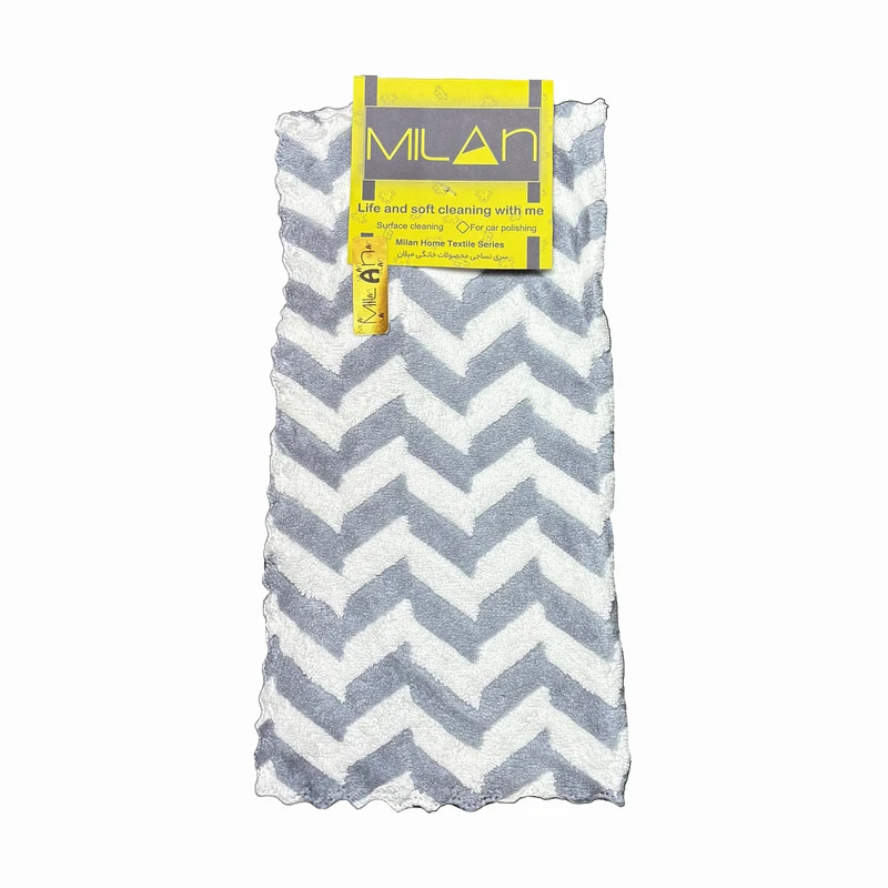 دستمال نظافت خودرو میلان مدل پولیشی زیگزال بسته 1 عددی