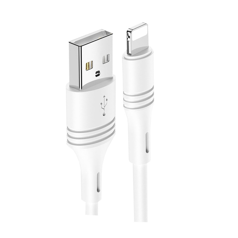 کابل تبدیل USB به لایتنینگ بروفون مدل BX43 طول 1 متر