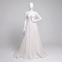 پیراهن یقه دکلته زنانه مدل عروس