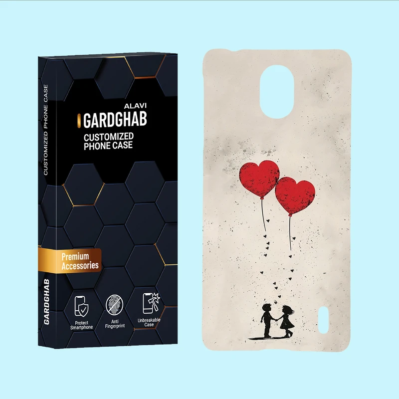 کاور گارد قاب علوی مدل عاشقانه مناسب برای گوشی موبایل نوکیا 1Plus