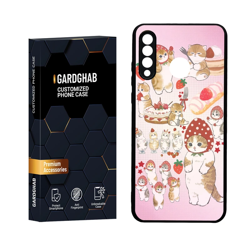 کاور گارد قاب مدل دور ژله ای گلس فانتزی مناسب برای گوشی موبایل هواوی P30 Lite