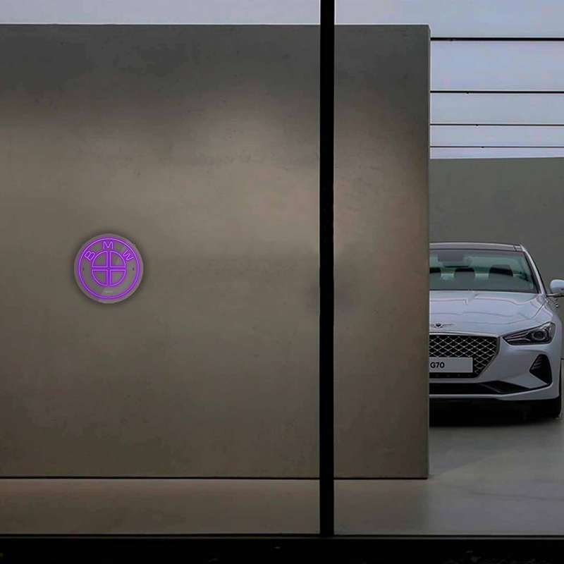 چراغ دیواری نئون دیزاین طرح Bmw_PR