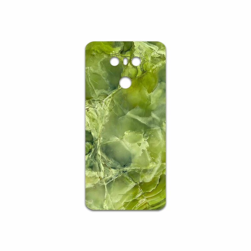 برچسب پوششی ماهوت مدل Green Crystal Marble مناسب برای گوشی موبایل ال جی G6