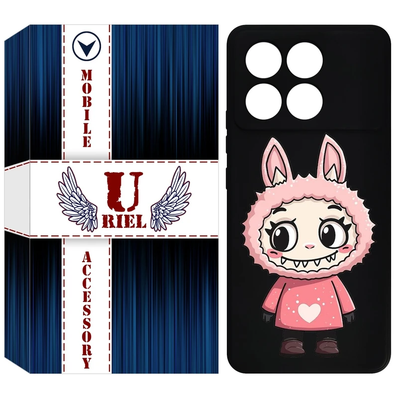 کاور یوریل مدل KSH کد 139 طرح عروسک لبوبو مناسب برای گوشی موبایل شیائومی Poco F6 Pro / Redmi K70 / K70 Pro