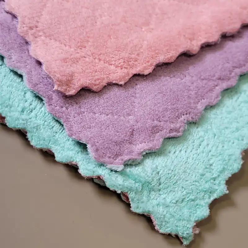 دستمال آشپزخانه مدل میکروفایبر ضربدری بسته 3 عددی