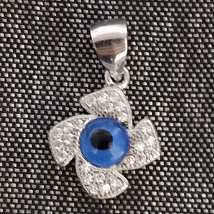 آویز گردنبند نقره زنانه سلین کالا مدل چشم نظر ce-new210