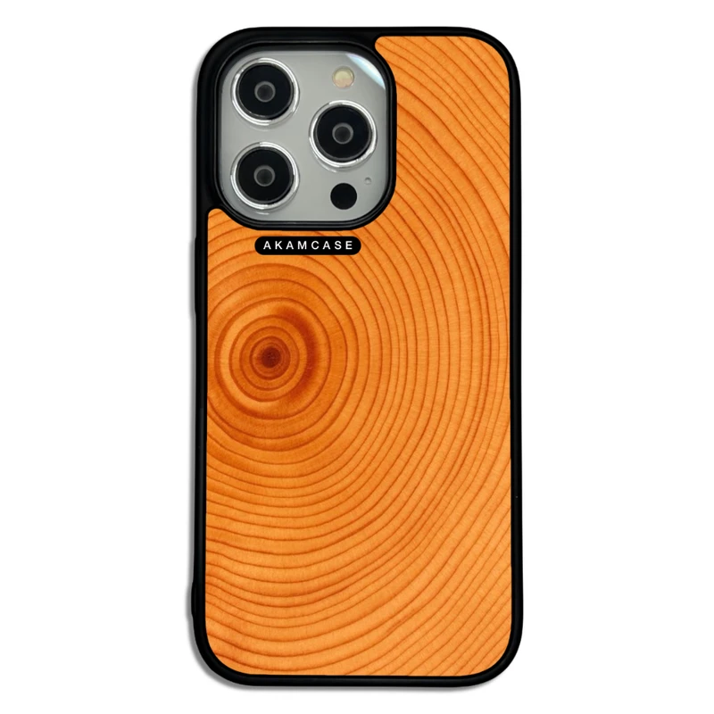 کاور آکام مدل AMC-WA14PRO-WOOD-24 مناسب برای گوشی موبایل اپل iPhone 14 Pro