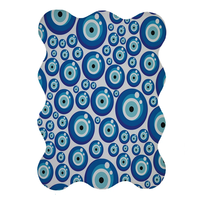 پادری مدل دالبر طرح چشم نظر کد 9060 سایز 80x110 سانتی متر 