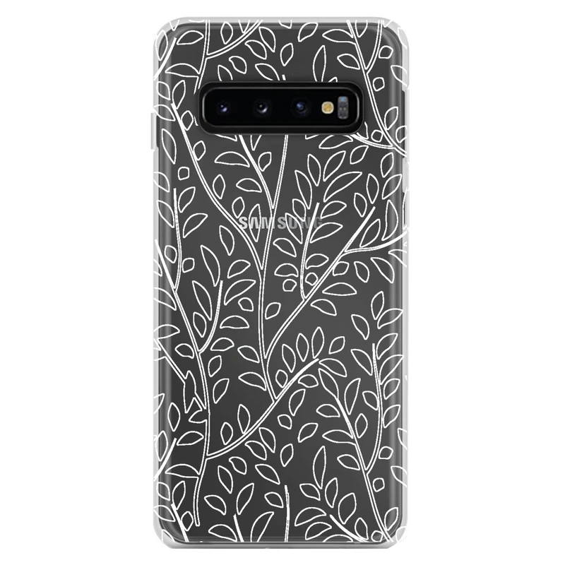 کاور مگافون طرح برگ مدل C45-W مناسب برای گوشی موبایل سامسونگ Galaxy S10