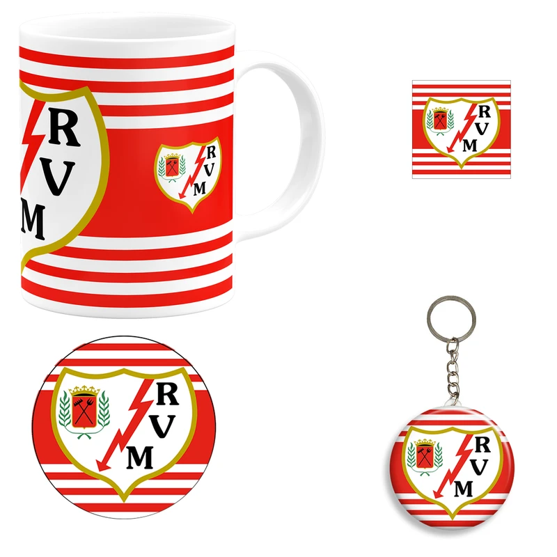 ست هدیه ماگ طرح باشگاه رایو وایکانو مدل Rayo Vallecano F.C کد A1