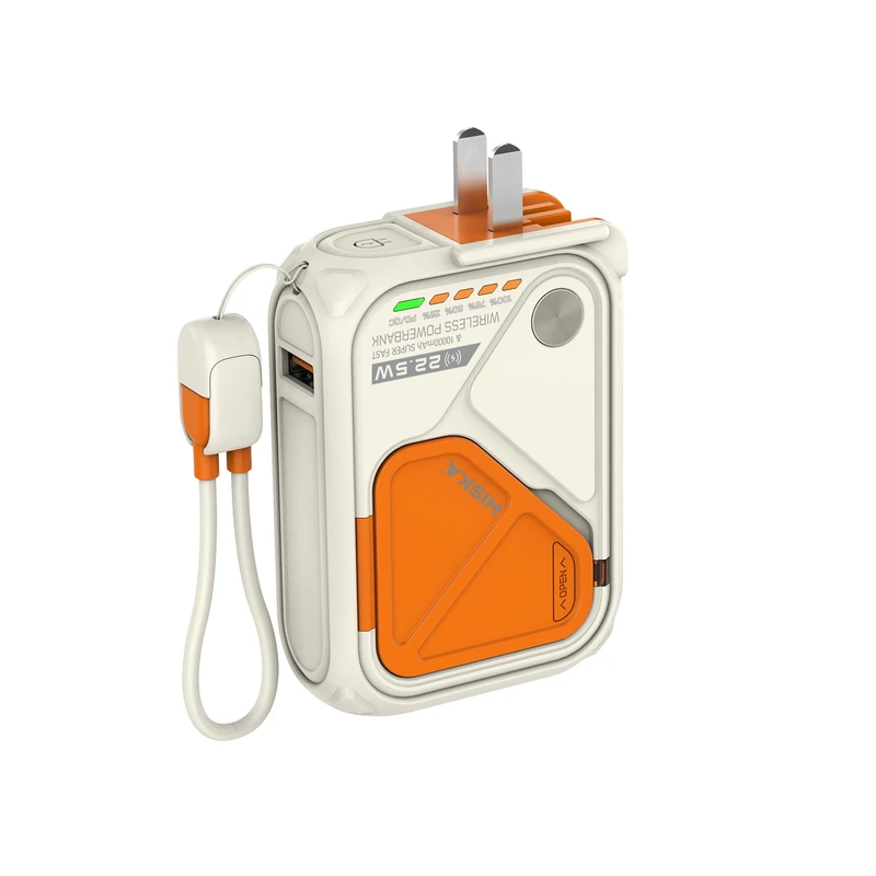 عکس شماره 3 : پاوربانک 20 وات هیسکا مدل hp-123pd ظرفیت 10000 میلی آمپر ساعت