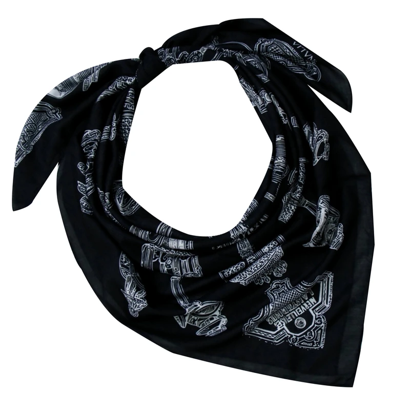 روسری زنانه مدل نخ سیا قواره بزرگ کد 10287