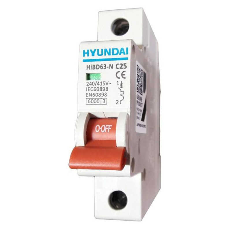 فیوز مینیاتوری تک فاز 6 آمپر هیوندای کدBN11