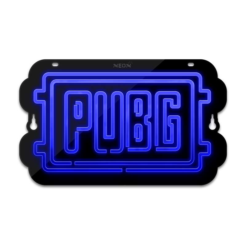 چراغ دیواری نئون دیزاین طرح Pubg-Logo-BL_BL
