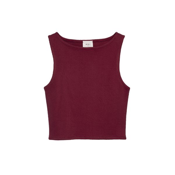 تاپ زنانه کوی مدل 390 رنگ زرشکی