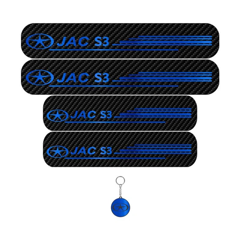 برچسب پارکابی خودرو لندمون کد LC024 MB مناسب برای جک S3 مجموعه 4 عددی به همراه جاکلیدی