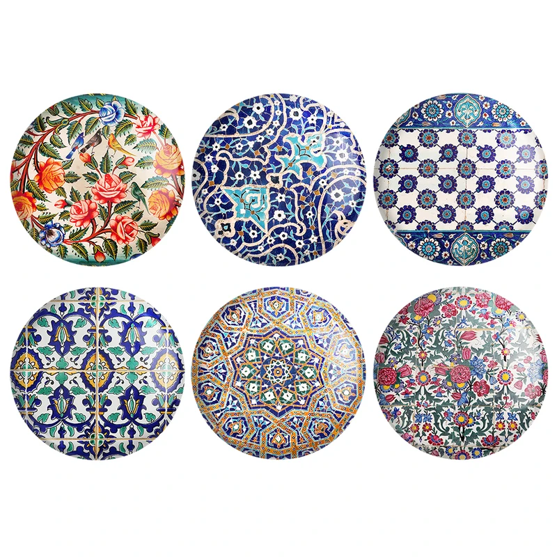 مگنت خندالو طرح کاشی کد 99B مجموعه 6 عددی