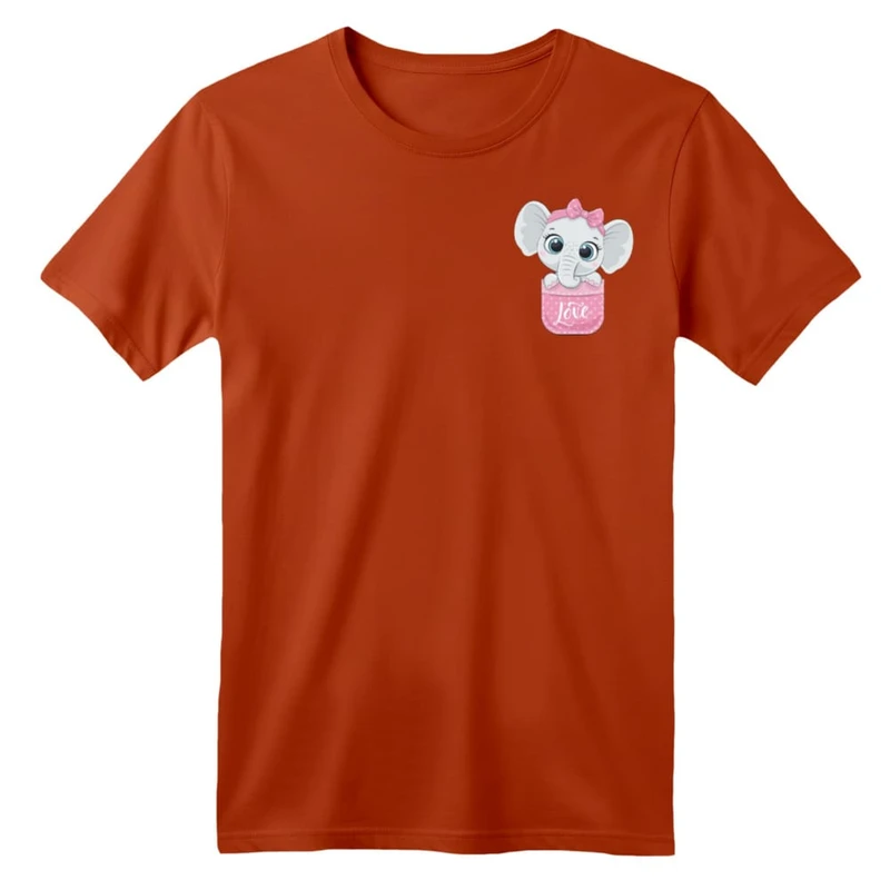 تی شرت آستین کوتاه بچگانه مدل فیل کد ۳