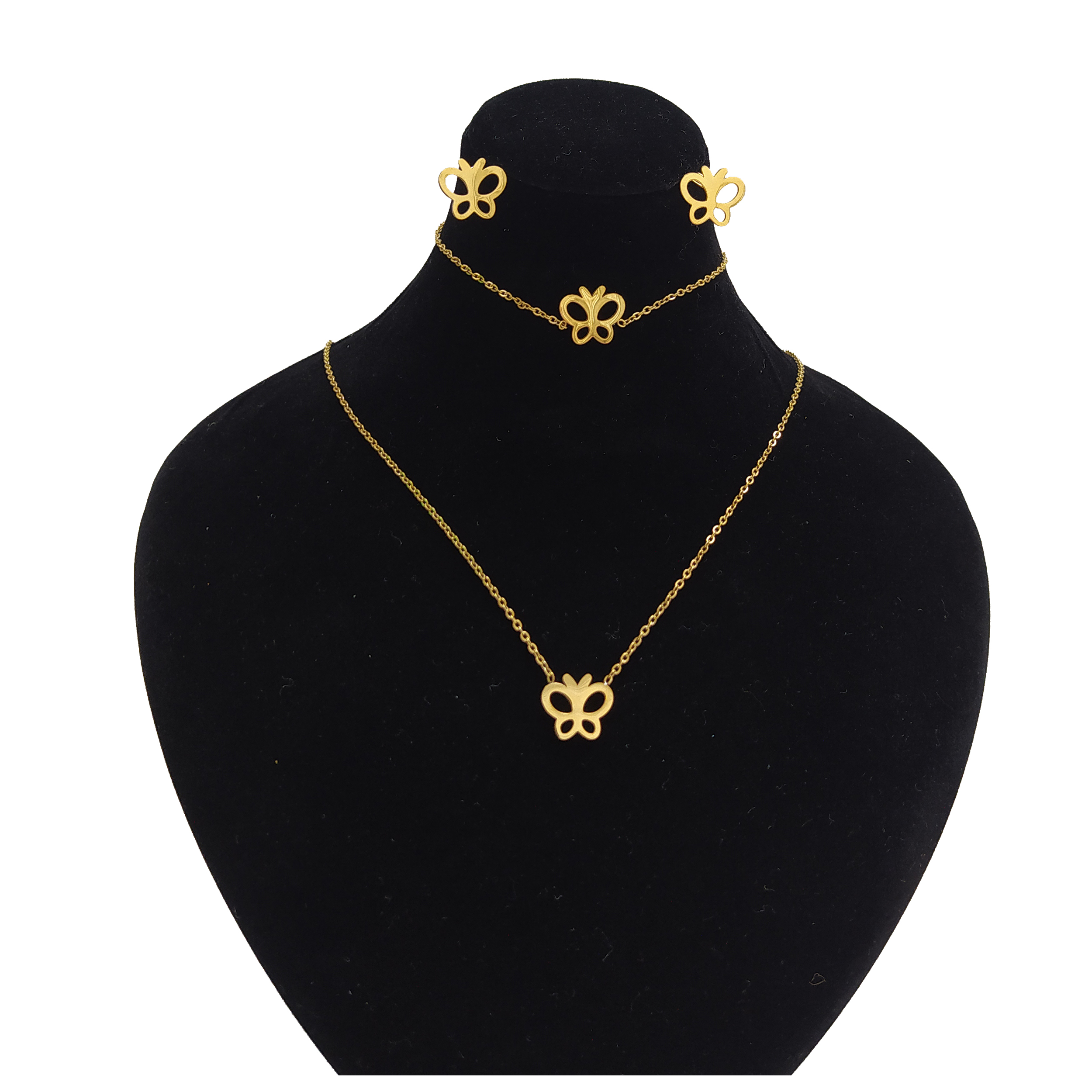 نیم ست زنانه طرح پروانه کد DZ17