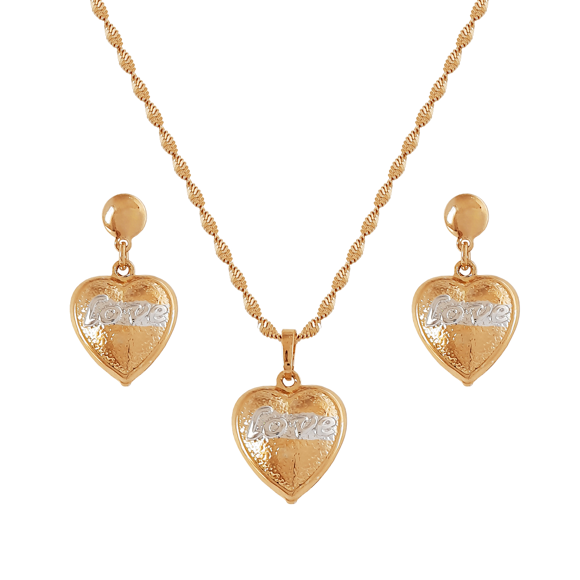 نیم ست زنانه ژوپینگ مدل قلب XP292