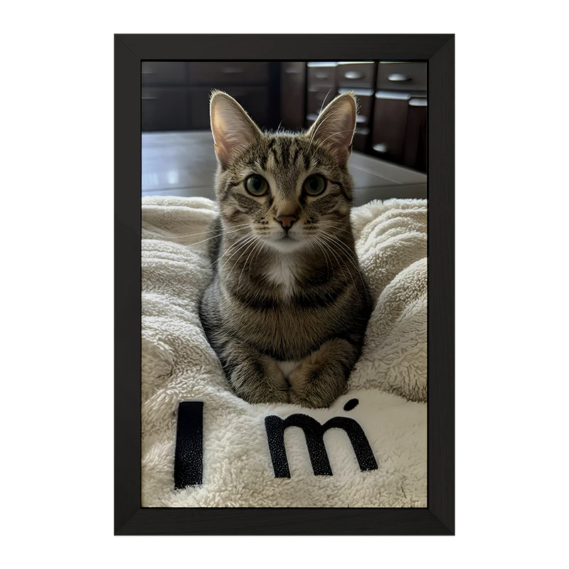 تابلو خندالو مدل گربه (cat) کد F7810