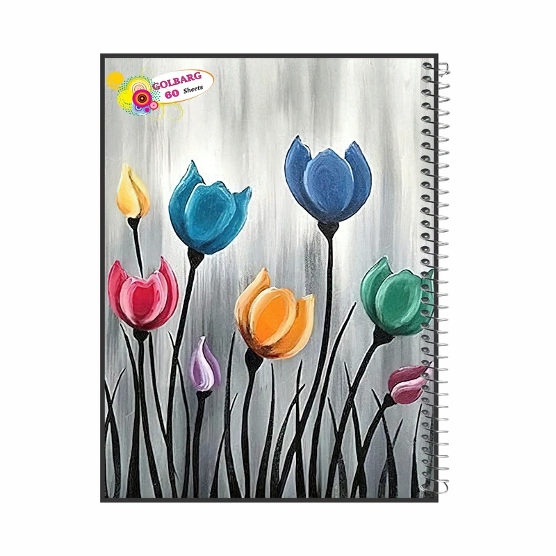 دفتر مشق 60 برگ گلبرگ مدل دانشجویی کد 1728