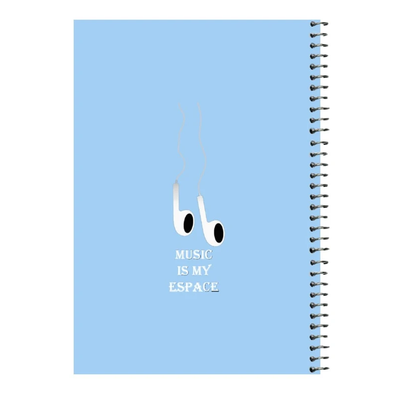 دفتر مشق 80 برگ اس جی مدل هندزفری   