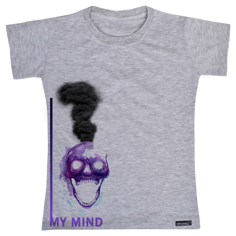 تی شرت آستین کوتاه پسرانه 27 مدل My Mind کد MH1532