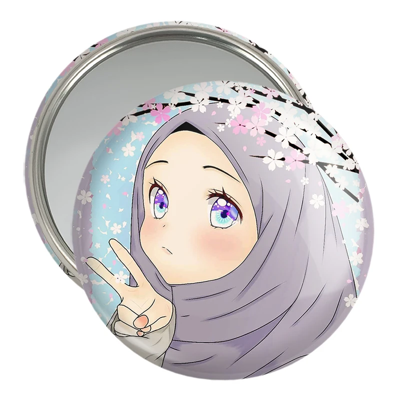 آینه جیبی خندالو مدل دخترانه باحجاب کد 25996